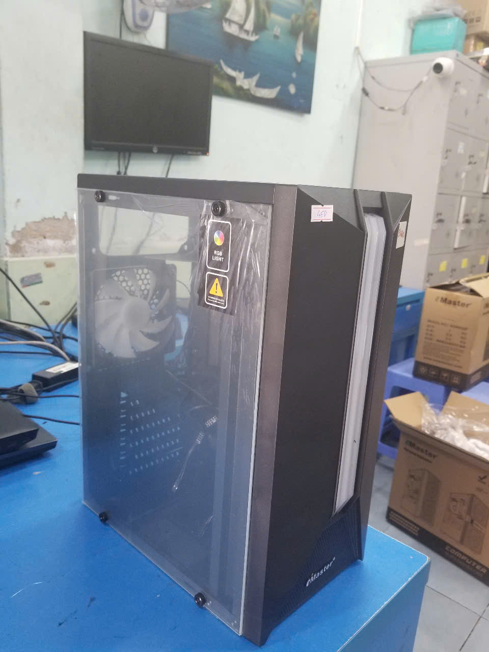 Vỏ Case EMASTER ECD602GF (SẴN 1 FAN LED)