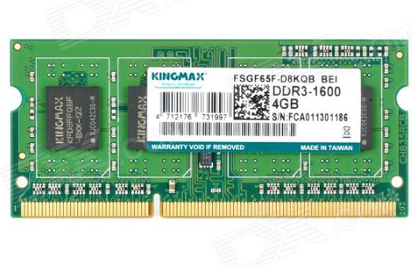 Ram_LAPTOP 4GB DDR III 1600 KINGMAX
